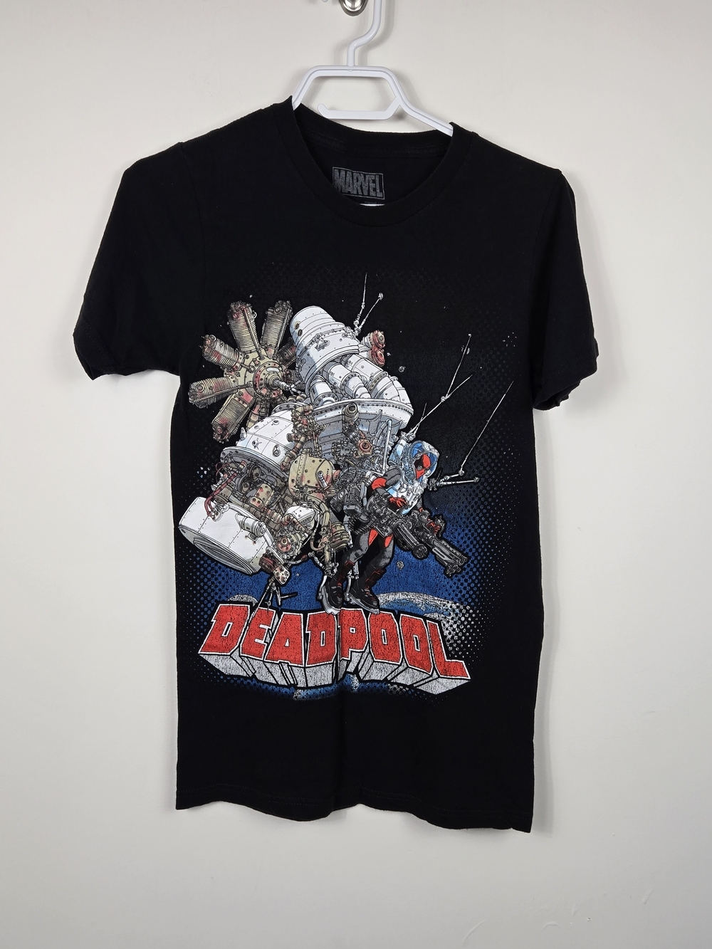 Marvel Deadpool Graphic T Shirt Small Black Comic Superhero Marvel Comics Tee